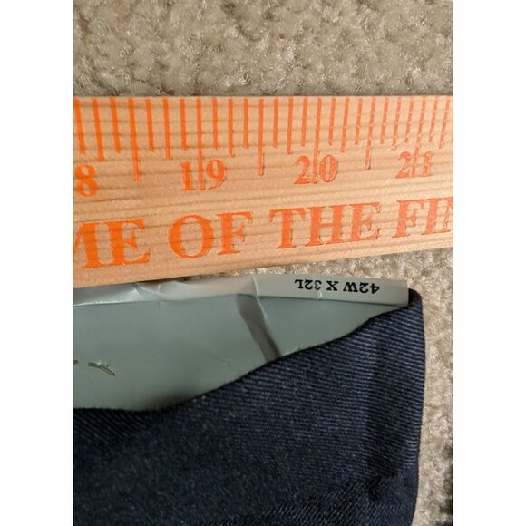 Lauren Ralph Lauren Mens Navy Dress Pants 42W X 32L Flat Front - Picture 6 of 8